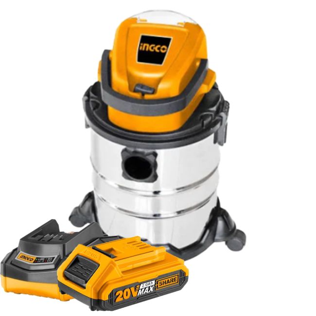 Ingco 20V Li-Ion Cordless Vacuum Cleaner Kit HTP-CVLI2005-KIT