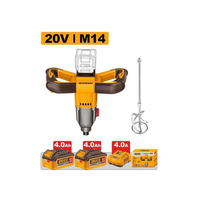 Ingco 20V Li-Ion Cordless Mixer Combo Kit HTP-MXLI20162