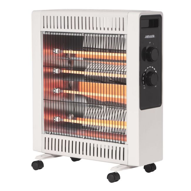 Heller 2200W White Radiant Heater HWR2200G