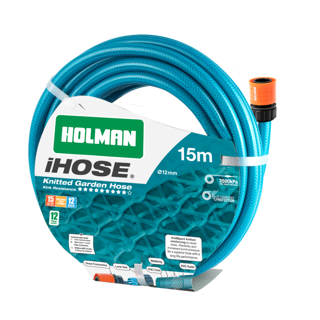 Holman 12mm 15m iHose Garden Hose IH1215F