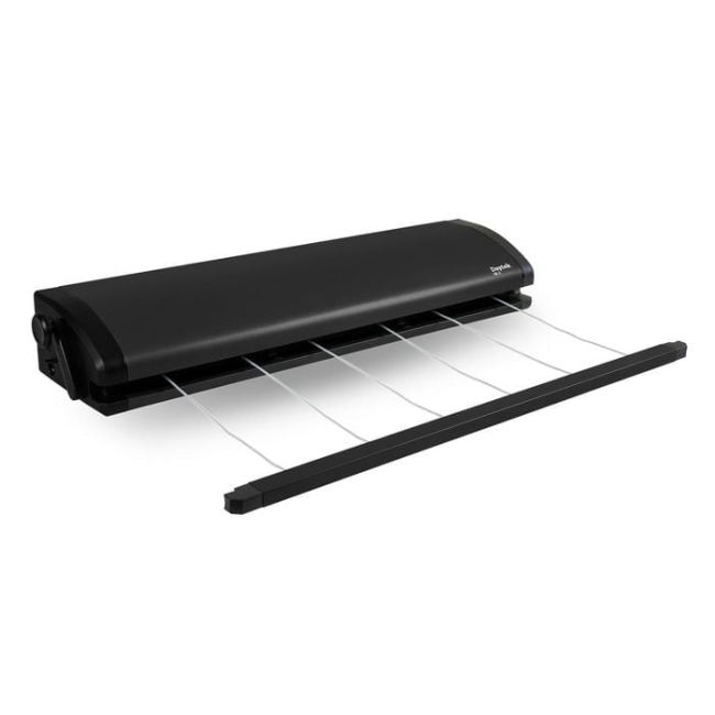 Daytek 6 Line Anthracite Black Retractable Clothesline A02841402