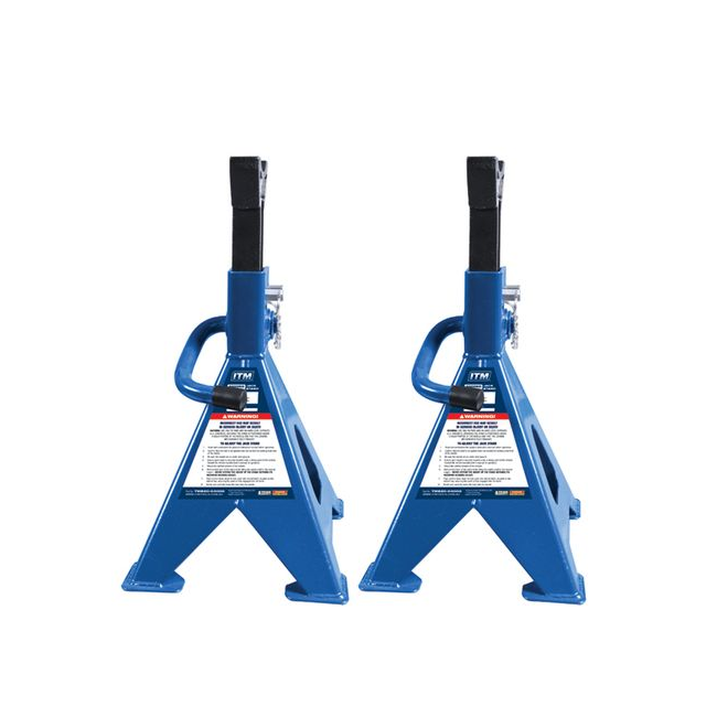 ITM 4,000kg 613mm Ratchet Jack Stand Pair TM820-04000