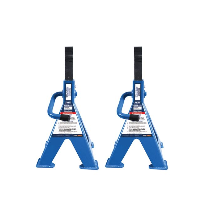 ITM 8,000kg 730mm Ratchet Jack Stand Pair TM820-08000