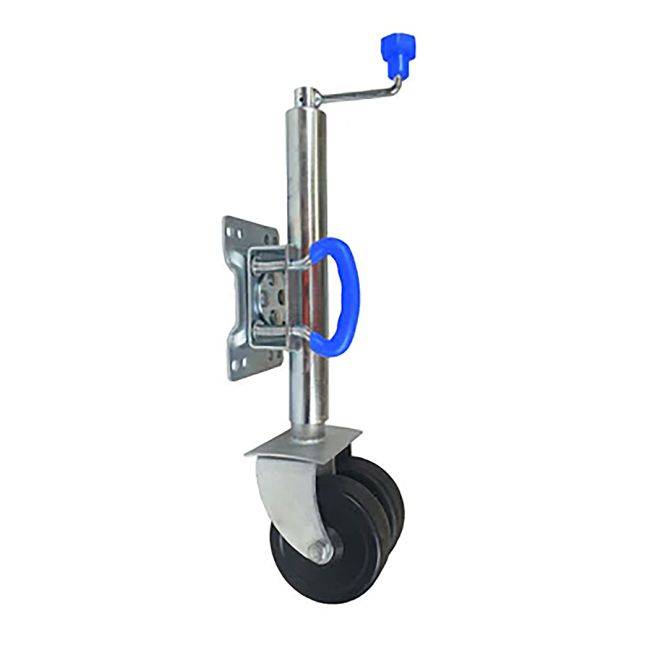 AutoKing  Jockey Wheel Swivel Bracket & 6" Twin Solid Rubber Tyres 340kg JW6TWIN