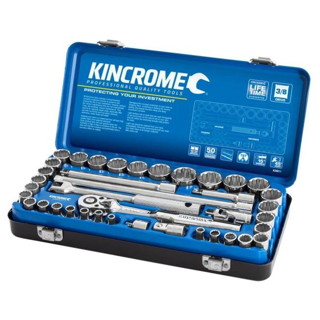 Kincrome K28011 Socket Set 39 Piece 3/8"Dr METRIC/SAE