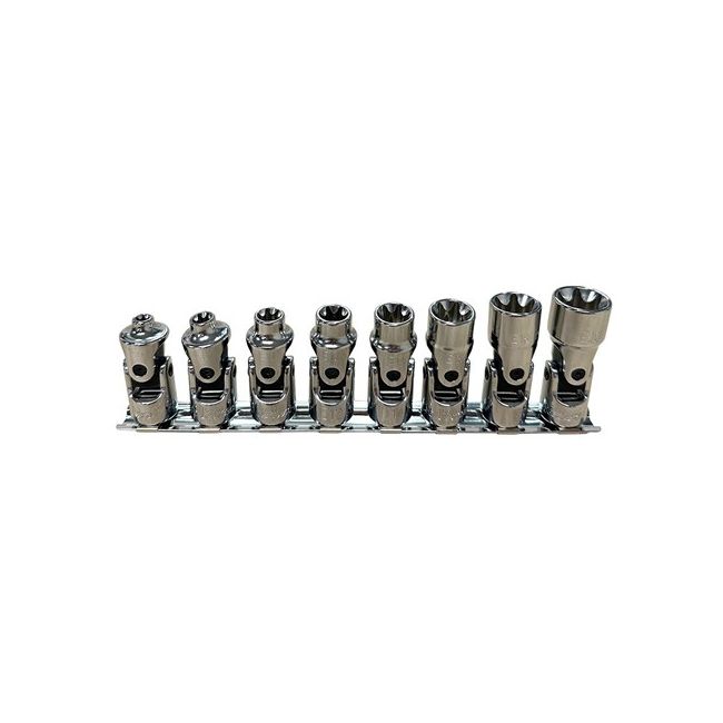 Koken 3/8"Dr Torx Universal Rail Socket Set 8 Piece KORS3440T/8