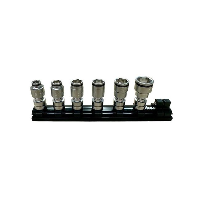 Koken 3/8"Dr Nut Grip Universal Socket (8-17MM) 6PC Set KORS3441MZ/6