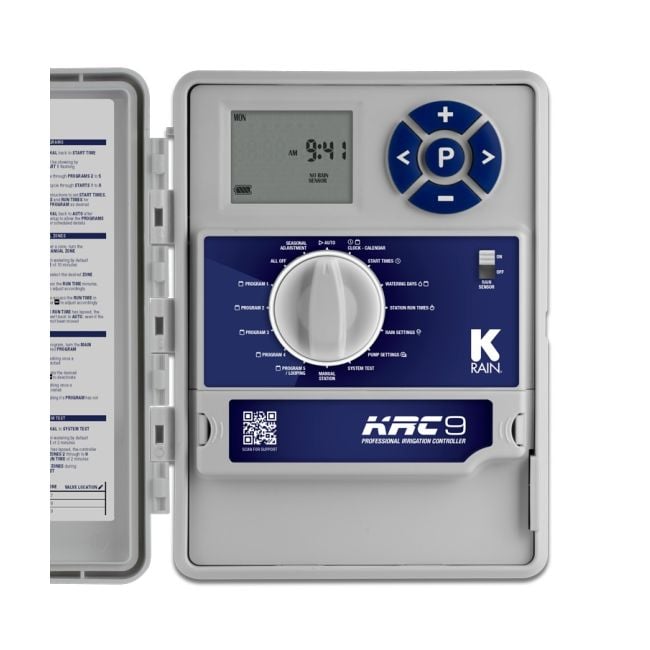 K-Rain 9 Station Outdoor Irrigation Controller KRC9