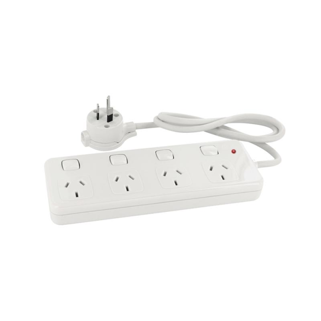 HPM 1.8M 4 Outlet Powerboard W/Surge Protection L001219AAB