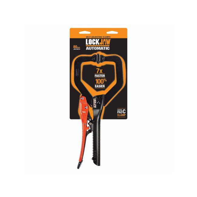 Lockjaw 330mm Locking C-Clamp Plier Swivel Pad L2140275