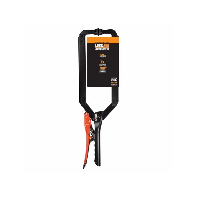 Lockjaw 455mm Locking C-Clamp Plier Swivel Pad L2160480