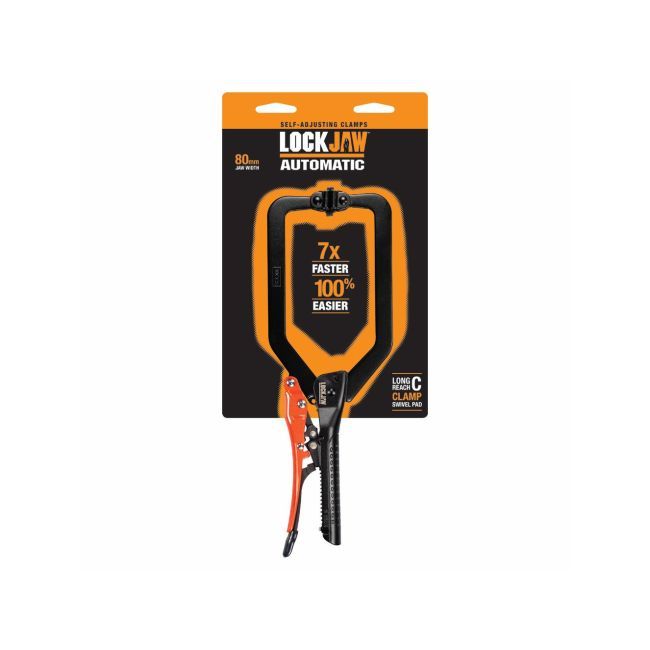 Lockjaw 290mm Locking C-Clamp Plier Swivel Pad L2180250