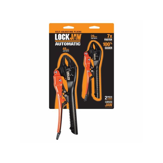 Lockjaw 250/175mm 2 Piece Locking Curved Jaw Plier Set L2920001
