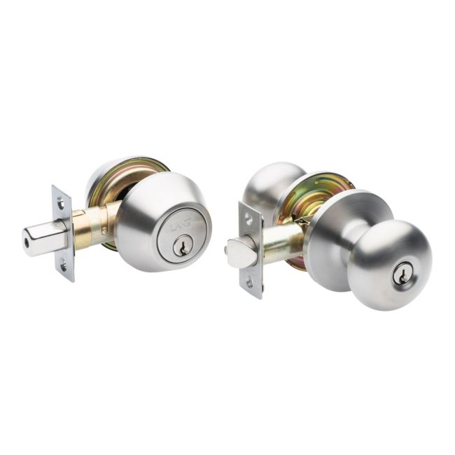 Lane Tovetto Brushed Satin Chrome Privacy Leverset L961104