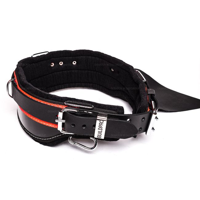 BuildPro LBBSF32 Steelfixers Belt 32" Leather Heavy Duty Stitching Back Support LBBSF32