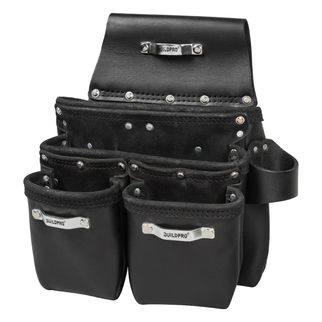 BuildPro "BONDI" Leather Tool Pouch 3 Pocket LBNBM1