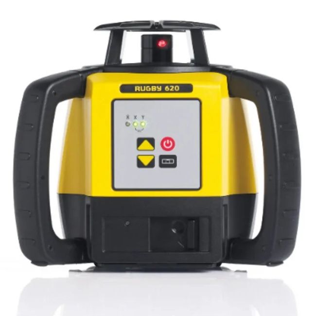 Leica Rugby 620 Laser Level with Rod-Eye 160 Digital Receiver Alkaline LG6005985