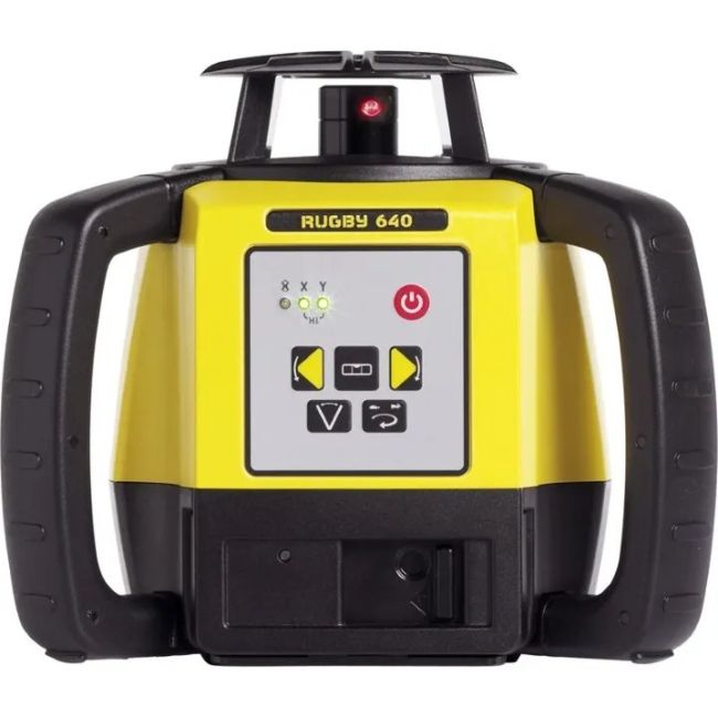 Leica Rugby 640 Laser Level with Rod-Eye 160 Digital Receiver Alkaline LG6005989