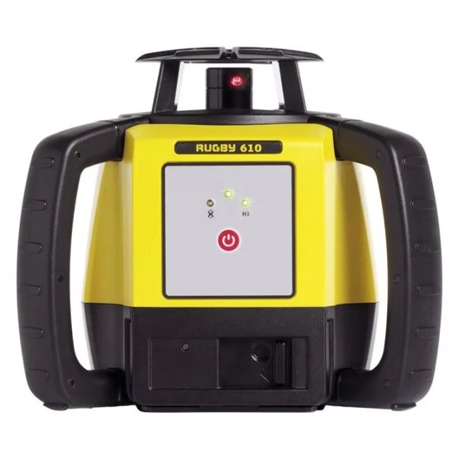 Leica Rugby 610 Laser Level with Rod-Eye 120 Receiver Alkaline LG6011150