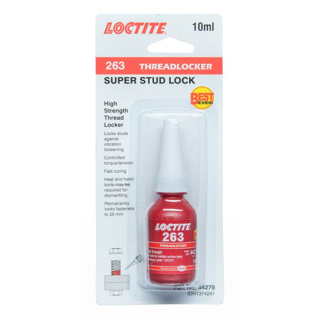 Loctite Threadlocker 263 10ml High Strength Studlock 44279