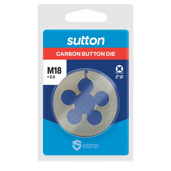 Sutton Button Die M18 X2.5 2" OD M4021800