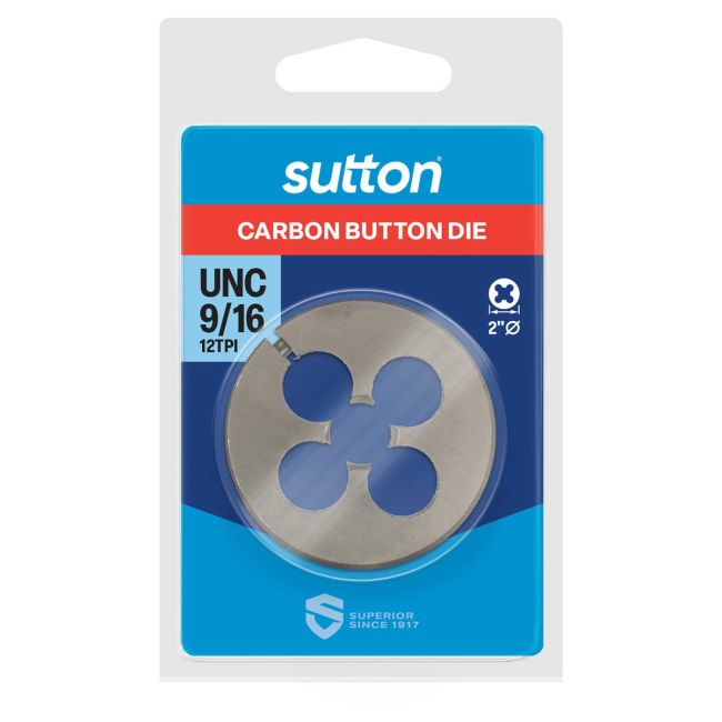 Sutton Button Die UNC 9/16 2Dia M4141429