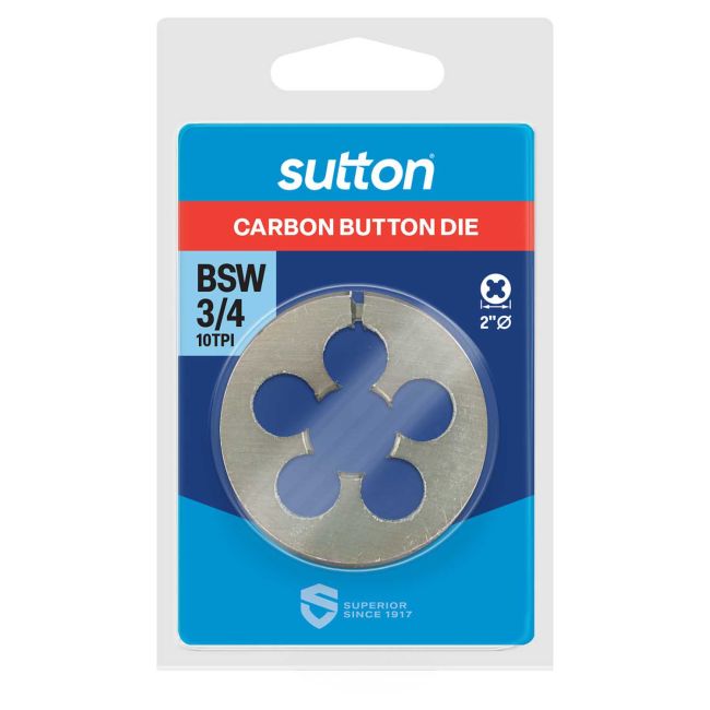 Sutton Button Die BSW 3/4 2" OD M4201905