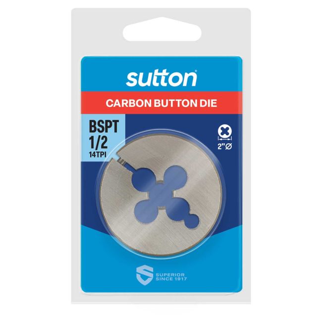 Sutton Button Die BSPT 1/2 2" OD M4382096