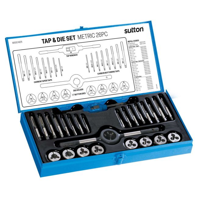 Sutton 26PC Tap & Die Set Td10 Metric M500M26