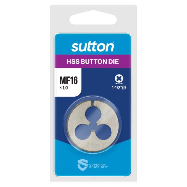 Sutton Button Die 1-1/2 OD 16 X 1.0 M5551605