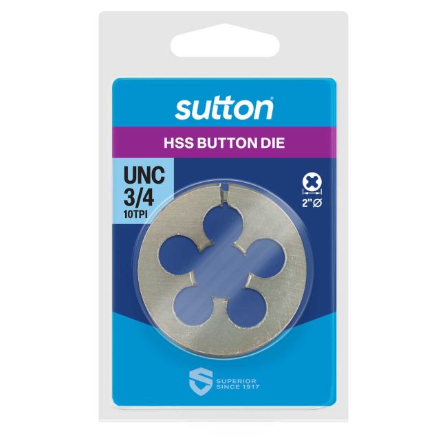 Sutton Button Die 2" OD 3/4 X 10 NC M5621905