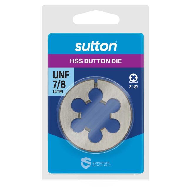 Sutton Button Die 2" OD 7/8 X 14 NF M5652223