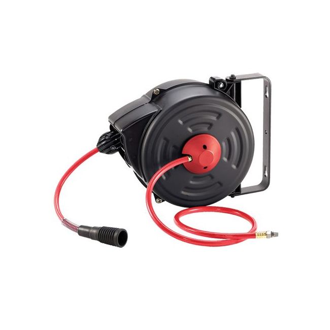 M7 AIR HOSE REEL WALL MOUNT METAL CASE, 8MM ID X 12MM 15M M7-SA2015