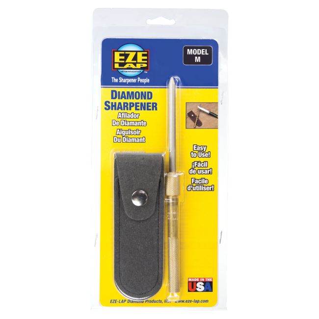 Eze-Lap 3-1/4x1/4" Fine Diamond Round Sharpening Steel M