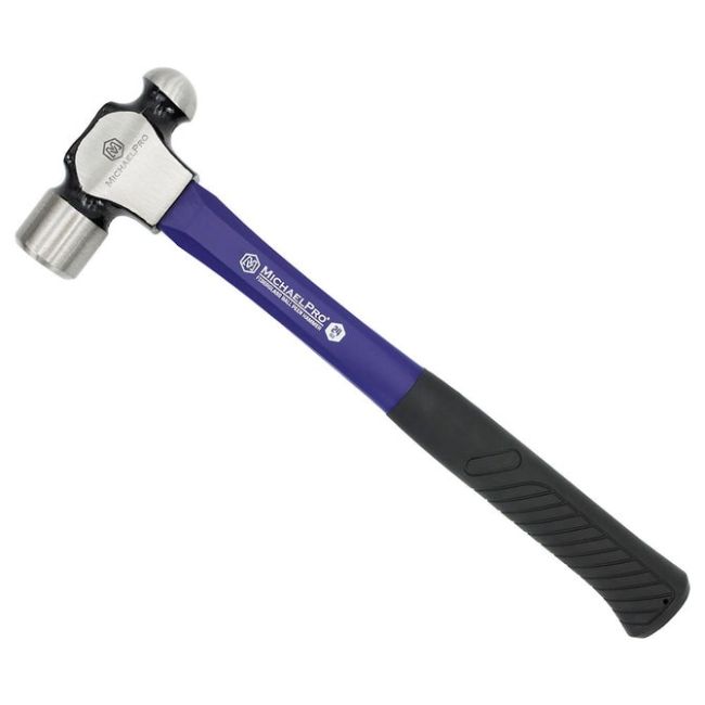 MICHAEL PRO 650G BALL PEEN HAMMER WITH FIBERGLASS HANDLE MP004008