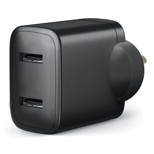Powertech USB Mains Adaptor 4.8A Dual Type A MP3548
