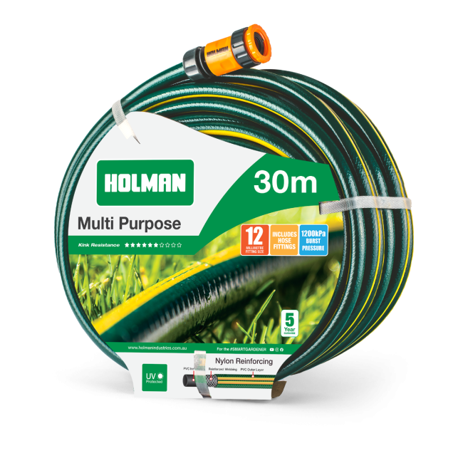 Holman 12mm 30m Multi-Purpose Garden Hose MPH1230F