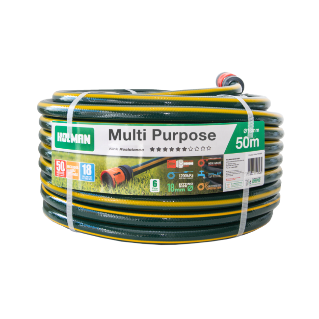 Holman 18mm 50m Multi-Purpose Garden Hose MPH1850F
