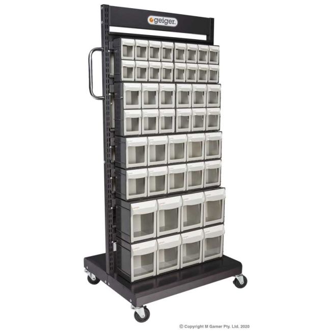 Geiger Single-Sided Mobile Pivot Drawer Cart - 46 Drawer MSFO4568