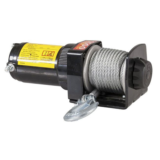 Electric  Winch with Remote 680kg/1500lb 12v 12m Cable MTI112
