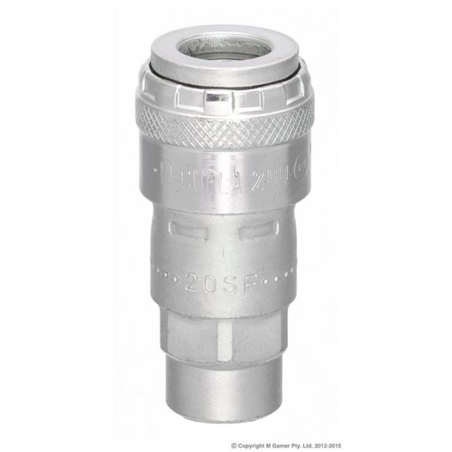 Nitto Kohki 1/4" Female Thread to One Touch Coupling Socket NC20020SF