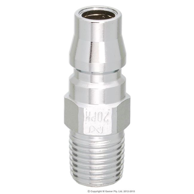 Nitto Kohki 1/4" Hose Fitting to Nitto Coupling Plug NIT20PM