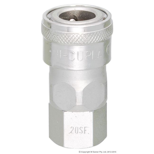 Nitto Kohki 1/4" Female Thread to Nitto Coupling Socket NIT20SF