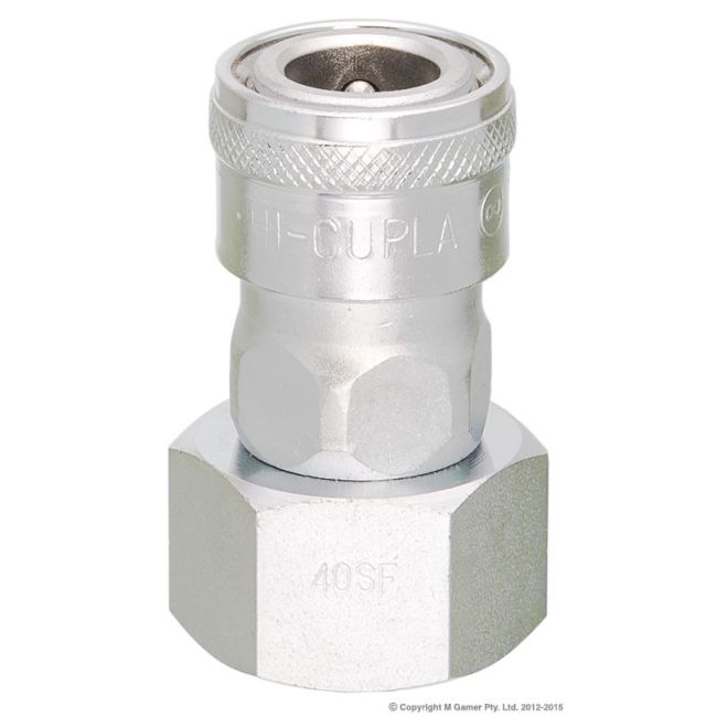 Nitto Kohki 1/2" Female Thread to Nitto Coupling Socket NIT40SF
