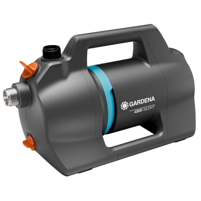 Gardena 550W 4200 Silent Pump 9054-52 Low-Noise Water Pump for Irrigation & Rainwater