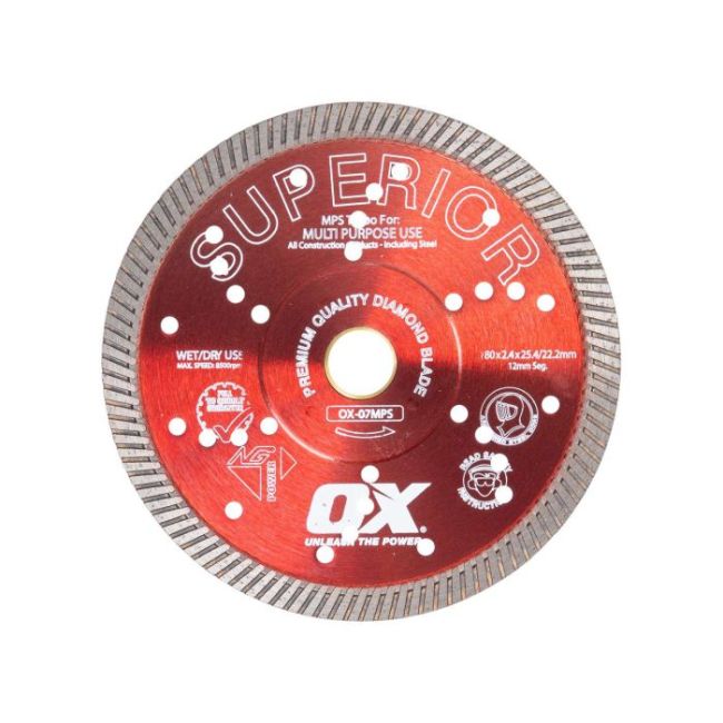 OX Professional MPS 7" Turbo Diamond Blade OX-07MPS