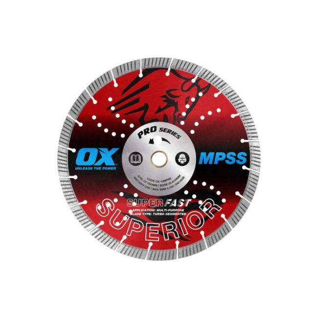 OX Professional MPSS 12" Superfast Seg. Turbo Diamond Blade OX-12MPSS