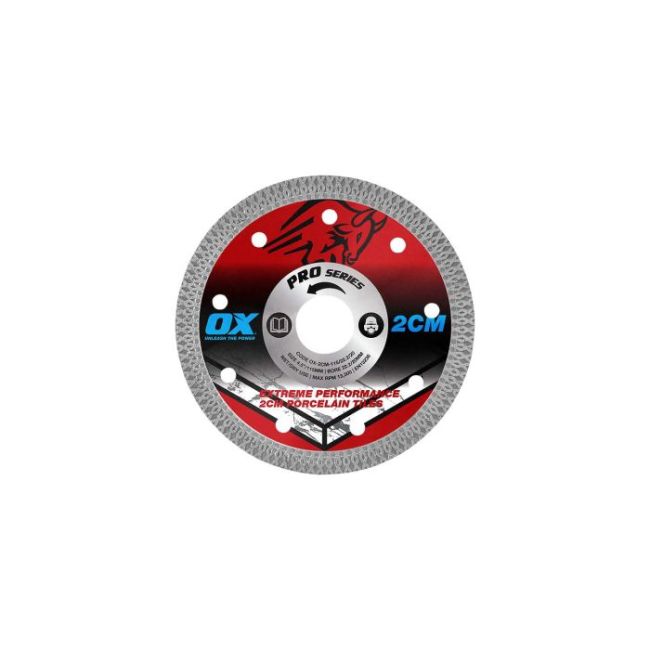OX Pro 2CM Porcelain Cutting Blade - 115/22.23/20mm OX-2CM-115/22.2/20