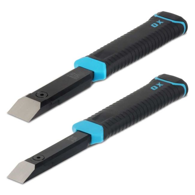 OX Pro Replaceable Tip Chisel 19mm & 25mm – Twin Pack OX-P371436