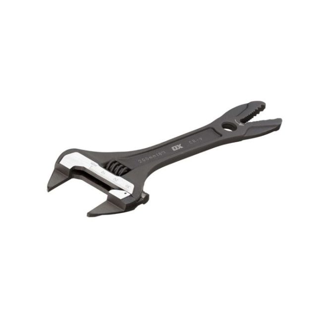 OX Pro Slim Jaw Adjustable Wrench 200mm 8in OX-P560208
